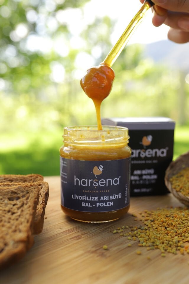 Liyofilize Arı Sütü, Polen, Bal Karışımı 250g